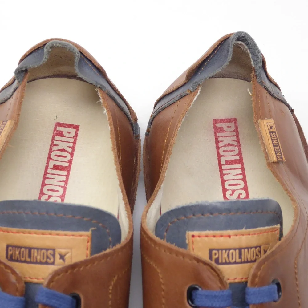 Pikolinos Mens Santiago Oxford Shoes Brown Leather Lace Up Size 46 / 12.5-13